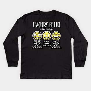 Teachers Be Like Kids Long Sleeve T-Shirt